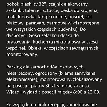 Pokoje Goscinne Gasowscy Dzieci Od 12 Roku Zycia 미엥지즈드로예 외부 사진